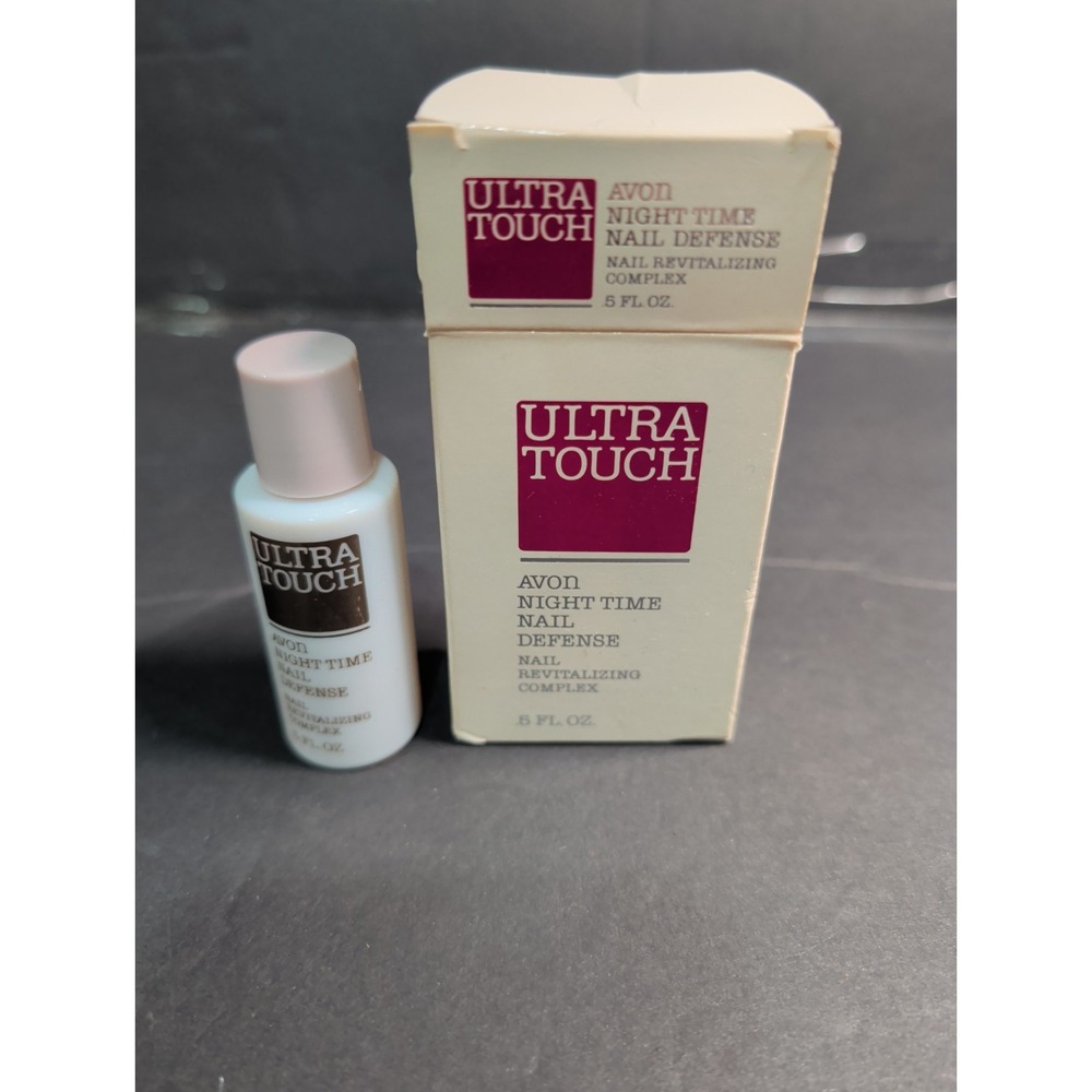 Avon Ultra Touch Night Time Nail Defense Revitalizing Complex Vintage 1987 0.5oz